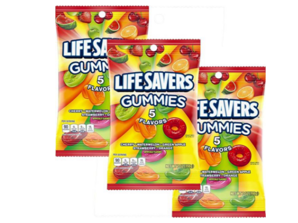 Samples of Packaged Gummy Candy