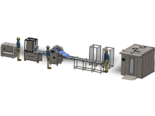 全自动蛋糕生产线 